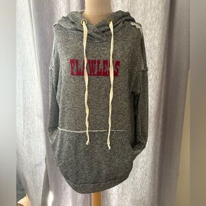 NWT Threadzwear Gray French Terry Hoodie “ Flawless” Size M